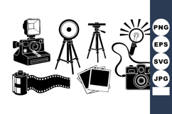 Vintage Photography Equipment Vector Illustration Product Image 1