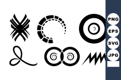 Abstract Geometric Shapes Vector Illustration Set Product Image 1