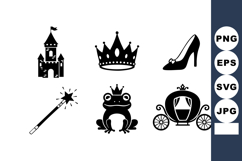 Fairy Tale Castle Crown High Heel Vector Product Image 1