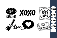 Kiss Me Lips Love Speech Bubble Lipstick Seal Product Image 1