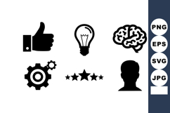 Black Business Icons Set Vector Illustration Product Image 1