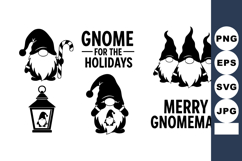 Holiday Gnome Collection Candy Cane Lantern Vector Product Image 1