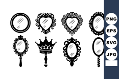 Vintage Hand Mirror Collection Decorative Frames Product Image 1