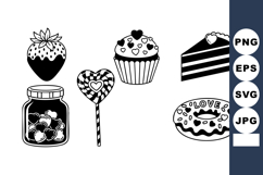 Valentine Dessert Collection Strawberry Cupcake Cake Jar Can Product Image 1