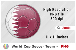 Qatar National Team Soccer Ball. World Cup 2026 Product Image 1