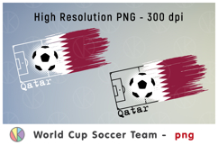 Qatar National Soccer Team Flag. World Cup 2026 Product Image 1