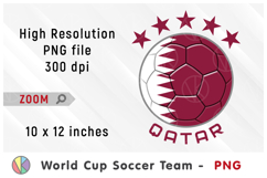Qatar National Team Soccer Ball. World Cup 2026 Product Image 1