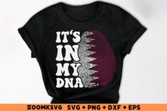 It's in my DNA Qatar Flag Fingerprint Sublimation PNG, SVG Product Image 2