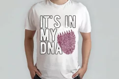 It's in my DNA Qatar Flag Fingerprint PNG Sublimation Product Image 2