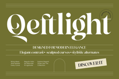 Qeftlight - Elegant Contrast Serif Product Image 1
