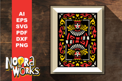 Queen Of Hearts Layered Papercut SVG Product Image 1