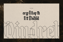 Qindret | Blackletter Typeface Product Image 12