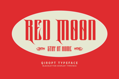 Qiropt Bold Modern Blackletter Display Typeface Product Image 6