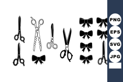 Scissors and Bow Vector Collection with Various Cutting and Product Image 1