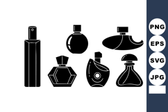Perfume bottles collection vector with various elegant scent Product Image 1