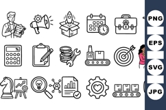 Business Process Icon Collection for Workflow Design Product Image 1