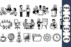 Professional Business Meeting Vector Clipart Bundle Product Image 1