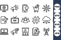 Minimal Technology Icon Set for Digital Projects Product Image 1