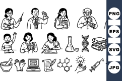 Science Education Vector Clipart Bundle for Teachers Product Image 1