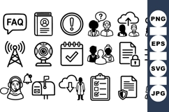 Customer Service Icons Bundle For Web And App Design Product Image 1