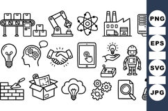 Industrial Technology Icons Vector Set for Digital Projects Product Image 1