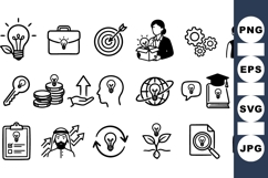 Business Idea Icons Vector Bundle for Presentations Product Image 1
