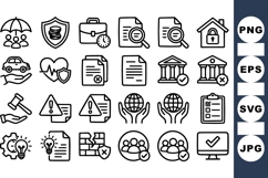 Business Security And Finance Icon Pack Set Product Image 1