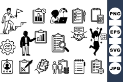 Business Task Management Icon Set for Productivity Product Image 1