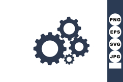 Gear wheels mechanical engineering concept with interlocking Product Image 1