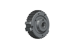 Detailed mechanical gear with intricate teeth and central hu Product Image 1