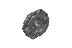 Mechanical gear component design in detailed flat style show Product Image 1
