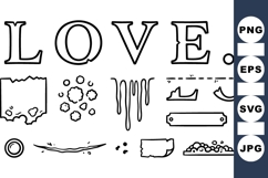 Vintage Hand Drawn Distressed Alphabet Letter Set Product Image 1