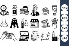Beauty Care Icons Pack For Skincare And Makeup Designs Product Image 1