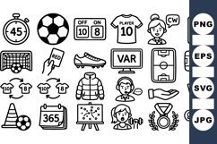 Soccer Sports Icon Clipart Bundle for Coaches Product Image 1