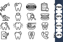 Dental Care Icon Set for Health Designs Bundle Product Image 1