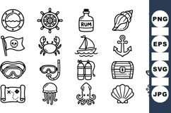 Pirate And Nautical Clipart Bundle For Crafts Product Image 1