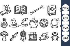 Mystical Witchcraft Icon Pack For Magical Designs Product Image 1