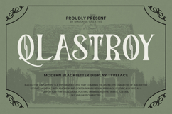 Qlastroy Modern Blackletter Display Typeface Product Image 1