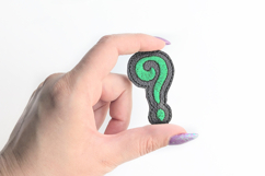 Question Mark ITH Feltie Applique Embroidery