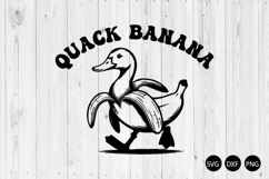 Quack Banana SVG, Goose Banana SVG, Goose Banana SVG Product Image 1