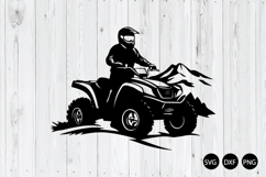 Quad Riding Adventure SVG, Atv Dirt Riding SVG, Atv SVG Product Image 1
