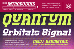 Quantum Orbitals Signal Bold Extended Futuristic Sans Serif Product Image 1