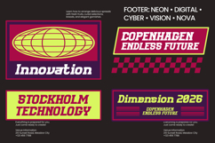 Quantum Orbitals Signal Bold Extended Futuristic Sans Serif Product Image 14