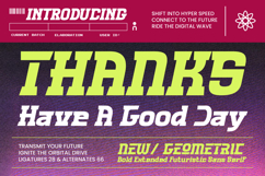 Quantum Orbitals Signal Bold Extended Futuristic Sans Serif Product Image 15