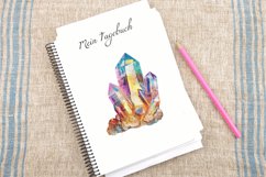 Watercolor Quartz Crystal Clipart Bundle Product Image 4