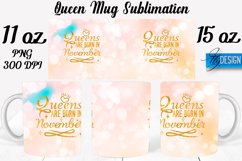 Queen Mug Sublimation | 11 Oz 15 Oz mug | Mug Wrap Template Product Image 1