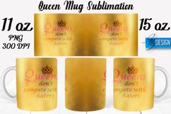 Queen Mug Sublimation | 11 Oz 15 Oz mug | Mug Wrap Template Product Image 1