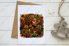 Queen Energy Afrocentric Woman PNG Design for Black Product Image 3