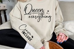 Queen of absolutely everything Sleeve SVG Product Image 3