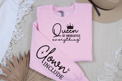 Queen of absolutely Everything Sleeve SVG Design Product Image 2